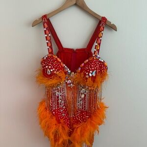 Orange Bodysuit Costume